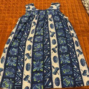Vintage Hawaiian Shift Dress pool cover
